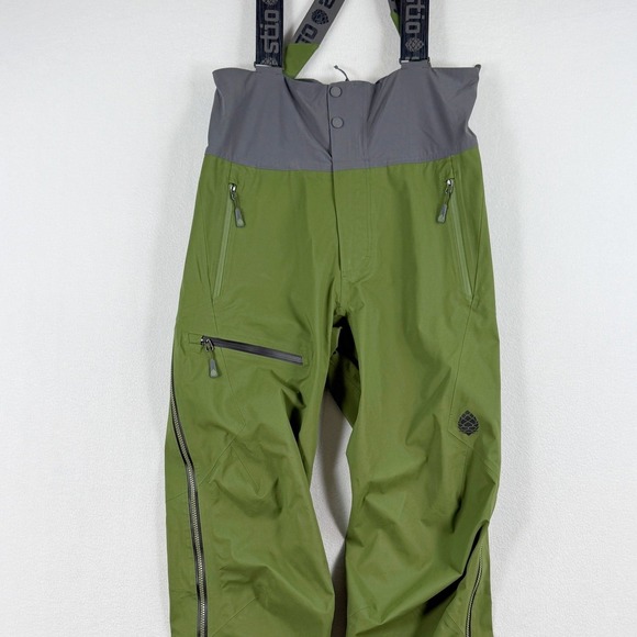 Stio Environ Snow Ski Bib Mens S Pine Green Waterproof Dermizax 221102-421-S NEW - Picture 3 of 16